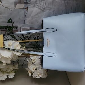 Kate Spade pale blue tote..gorgeous color!